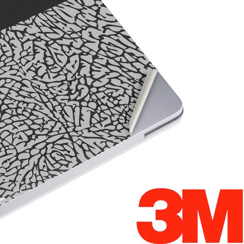 Elephant Print Sneakerhead Black Surface Laptop 2 Skin